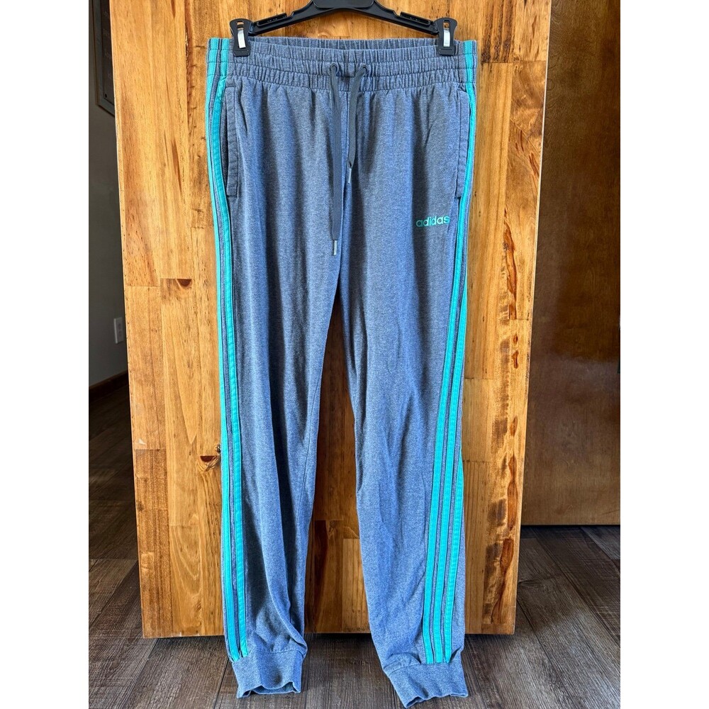 Women’s Adidas Cotton Joggers Sz. Small Grey & Green